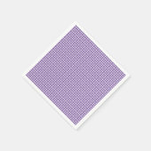 Paarse en witte gingham servet (Hoek)