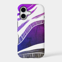 Paarse en witte Golf iPhone / iPad-draagtas
