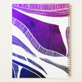 Paarse en witte golven planner (Achterkant)