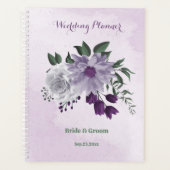 paarse en witte grillenbruiloft planner (Voorkant)