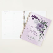 paarse en witte grillenbruiloft planner (Display)