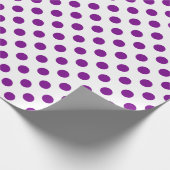 Paarse en witte haarpunten cadeaupapier (Hoek)