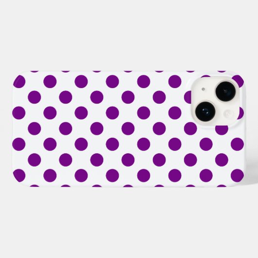 Paarse en witte haarpunten Case-Mate iPhone case (Achterkant (horizontaal))