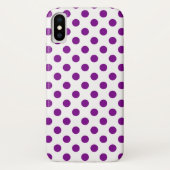 Paarse en witte haarpunten Case-Mate iPhone case (Achterkant)