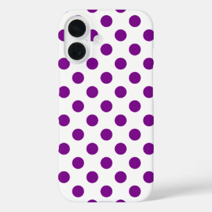 Paarse en witte haarpunten iPhone 16 hoesje