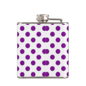 Paarse en witte haarpunten heupfles (Achterkant)