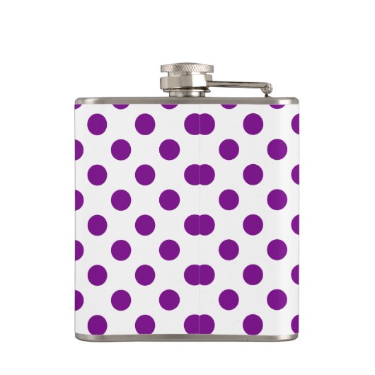 Paarse en witte haarpunten heupfles (Achterkant)