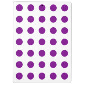 Paarse en witte haarpunten klembord (Achterkant)
