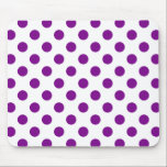 Paarse en witte haarpunten muismat<br><div class="desc">Paarse en witte haarpunten</div>