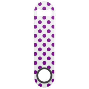 Paarse en witte haarpunten speed flessenopener