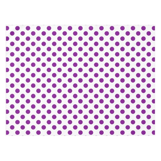Paarse en witte haarpunten tafelkleed (Voorkant (Horizontaal))