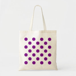 Paarse en witte haarpunten tote bag