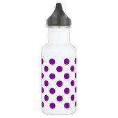 Paarse en witte haarpunten waterfles (Links)