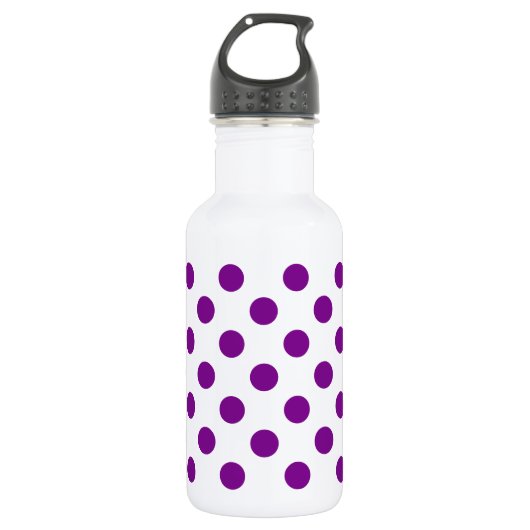 Paarse en witte haarpunten waterfles (Voorkant)