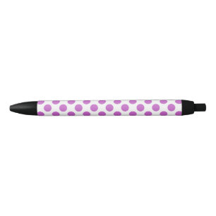 Paarse en witte haarpunten zwarte inkt pen
