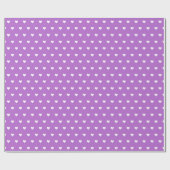 Paarse en witte harten | Aangepast opvulpapier Cadeaupapier (Vlak)