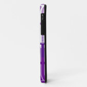 Paarse en witte harten Case-Mate iPhone case (Achterkant/links)