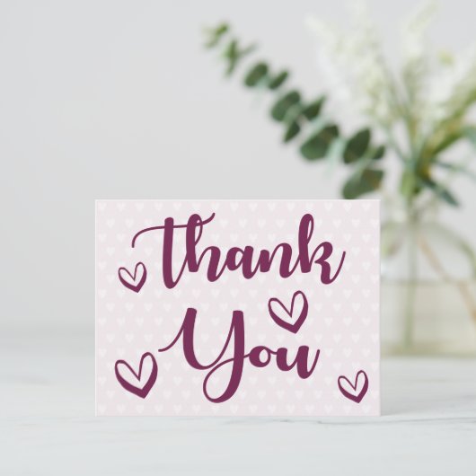 Paarse en witte Harten - Huwelijk, Feest Briefkaart (Staand voorkant)