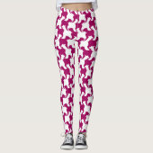 Paarse en witte hond met leggings (Voorkant)