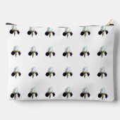 Paarse en Witte Iris Accessoiretas Etui (Achterkant)