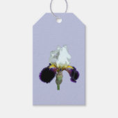 Paarse en Witte Iris Cadeaulabel (Voorkant)