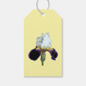 Paarse en Witte Iris Cadeaulabel (Voorkant)