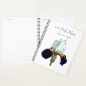 Paarse en Witte Iris Dagplanner Planner (Display)