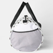 Paarse en Witte Iris Duffel Bat Plunjezak (Rechts)