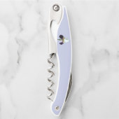 Paarse en Witte Iris Kurkentrekker Flesopener (Voorkant)
