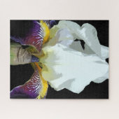 Paarse en Witte Iris Legpuzzels Legpuzzel (Horizontaal)