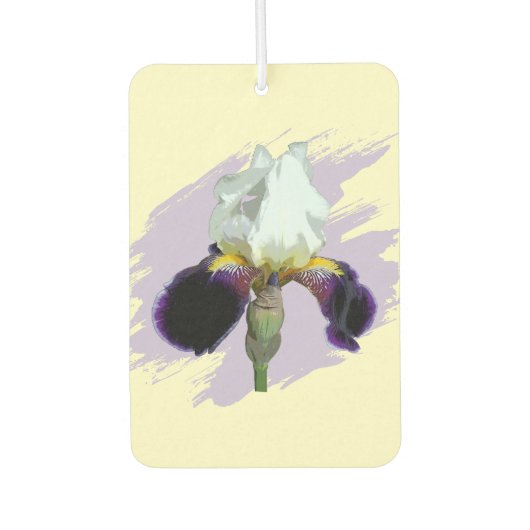 Paarse en Witte Iris Luchtverfrisser (Voorkant)