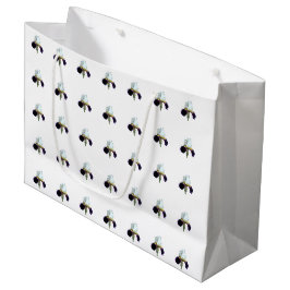 Paarse en Witte Iris Patroon Cadeautas