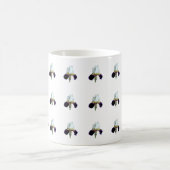 Paarse en Witte Iris Patroon Koffiemok (Center)