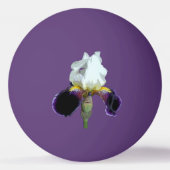 Paarse en Witte Iris Ping Pong Bal Pingpongbal (Voorkant)