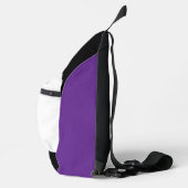 Paarse en Witte Iris Schoudertas Sling Bag (Rechts)