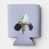 Paarse en Witte Iris Schuim Koozie Koeler (Achterkant)