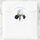 Paarse en Witte Iris Stickers (Tas)