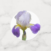 Paarse en Witte Iris Tafelconfetti Confetti (Kleine voorkant)