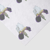 Paarse en Witte Iris Tissuepapier (Detail)