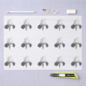 Paarse en Witte Iris Tissuepapier (Craft)