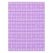 Paarse en witte kerstbeurs Isle Pattern Tafelkleed (Voorkant)