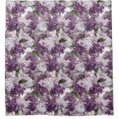 Paarse en witte Lila douchegordijn (Voorkant)