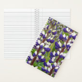 Paarse en witte lupine Floral Notitieboek (Binnen)