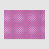 PAARSE EN WITTE MAASTER POLKA DOTS TISSUEPAPIER (Voorkant)