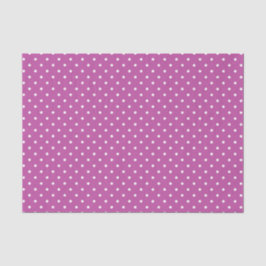 PAARSE EN WITTE MAASTER POLKA DOTS TISSUEPAPIER