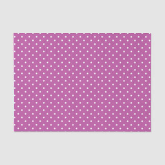 PAARSE EN WITTE MAASTER POLKA DOTS TISSUEPAPIER
