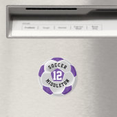 Paarse en witte ⚽ magneet (Insitu (Vaatwasser))