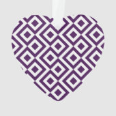 Paarse en witte mander ornament (achterkant)