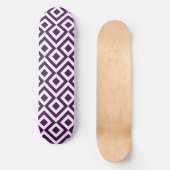 Paarse en witte mander skateboard (Voorkant)