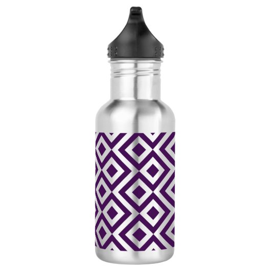 Paarse en witte mander waterfles (Rechts)